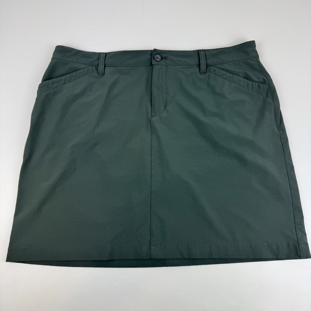 Eddie Bauer Womens Size 14 Performance Skort Skirt Golf Hiking Gray